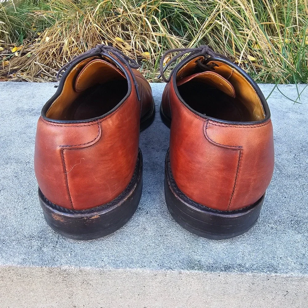 Allen Edmonds Byron Brown Leather Cap‎ Toe Oxford Dress Shoes Mens Size 9 D